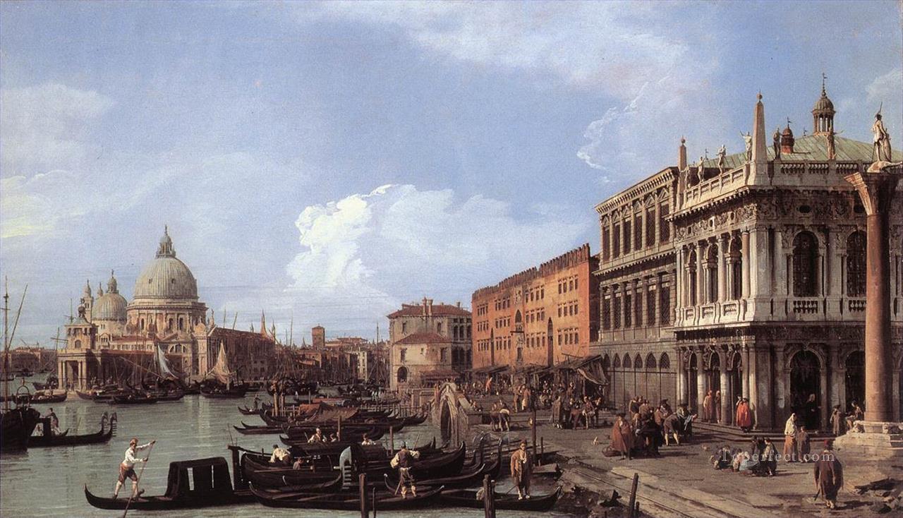 El Molo mirando hacia el oeste Canaletto Venecia Pintura al óleo